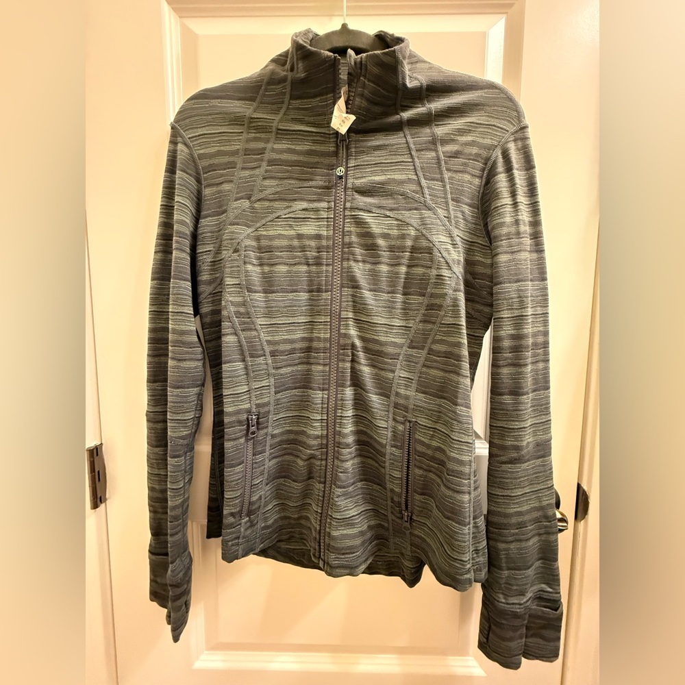 lululemon athletica Women's Green Striped Jacket